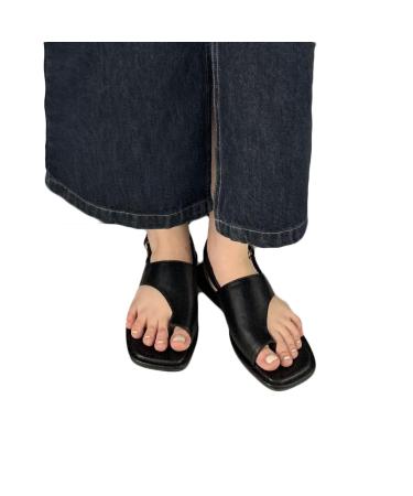 Bunion Splints Platform Sandal Big Toes Hallux Valgus Correction Slippers For Plantar Fasciitis Toe Corrector Bunion Corrector(Black 7) 7 Black