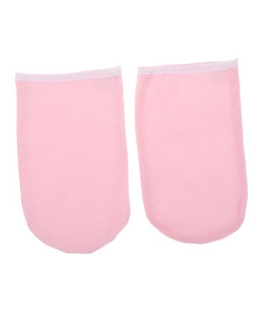 FOMIYES 2 pi ces de Spa Paraffine Mitaines Hydratantes pour Soins des Mains Cire pour Thermique Confort Optimal et R utilisables Dimensions Couleur Rose avec Bord Blanc