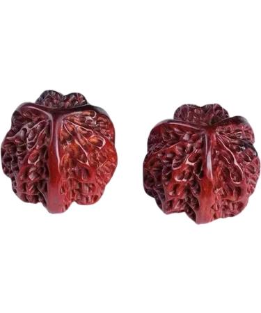 Unbit baoding ball stressball stress balls for adults 2 pieces baoding balls chinese exercise stress balls hand self -massage trigger points scooter fidget gadgets (color: 50mm)