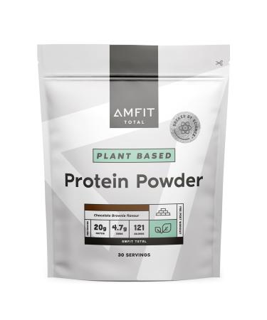 Amazon Brand - Amfit Nutrition Plant Based Protein Powder Chocolate Brownie 900g
