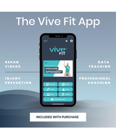 Vive Shoulder Abduction Sling - Immobilizer Brace for Rotator Cuff Injury - Pain Relief Arm Pillow - Pocket Strap & Stress Ball Included - Buy Online on GoSupps.com