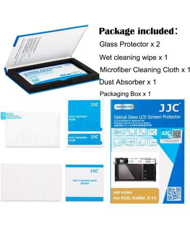 2 Pack Tempered Glass Screen Protector for Fujifilm X100V X-T4 X-E4 - Anti-Fingerprint, Anti-Scratch, 9H Hardness - Buy Online on GoSupps.com