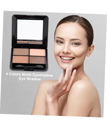 Beavorty 2pcs 4 Eyeshadow Makeup 4 Color Eyeshadow Palette Matte Eyeshadow Eye Shadow Colorful 1 count (Pack of 1) As Shownx2pcs - Buy Online on GoSupps.com