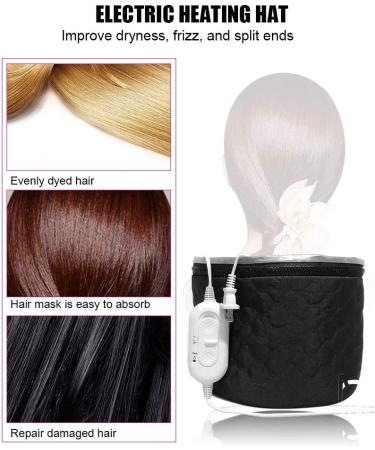 Household Electric Heating Hat Adjustable Hot Oil Treatment Hat for Hair Care Us Plug 110v - Buy Online on GoSupps.com