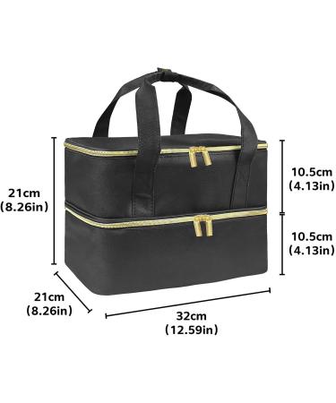JAYIOLA Nail Polish Organizer with Sturdy Handles Double Layer Nail Polish Holder - Buy Online on GoSupps.com