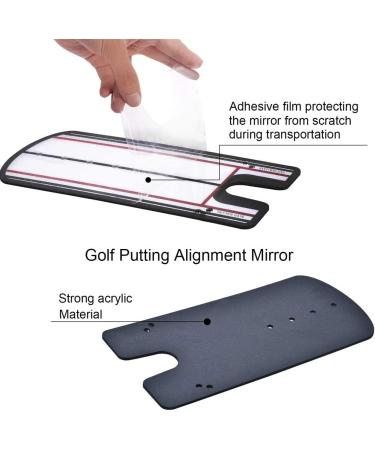 Golf Putting Alignment Mirror with Portable Carry Bag - Practice Cup & Training Hole Included - Buy Online on GoSupps.com