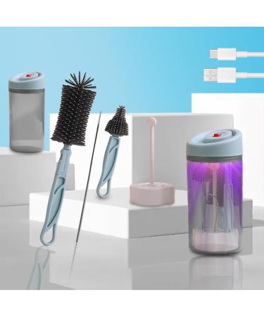 Baby bottle brush set electric bottle brushes set UV stilization bottle brush cleaning set BPA-free with soft brush Electric baby bottle brush suitable for nipples and bottles