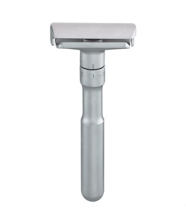 Mercury Razor Hobel Futur 700 |Design classic Mattchrom |Two -part razor with a straight cut |Ideal for wet shaving |Zinc die casting |Brass handle |Made in Germany - Buy Online on GoSupps.com