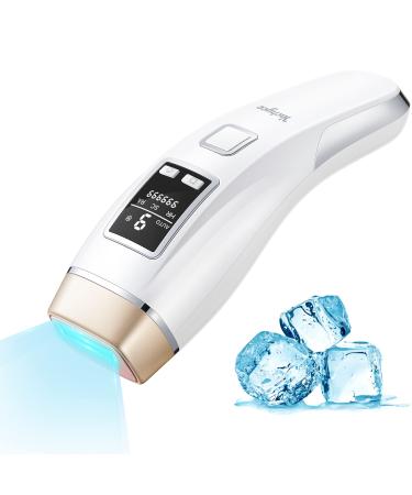 Yachyee Laser Hair Removal Device for Women and Men Permanent with Ice Cooling Function IPL Hair Removal at-Home Upgraded to 999,999 Flashes for Face Armpits Legs Arms Bikini Line White - Buy Online on GoSupps.com
