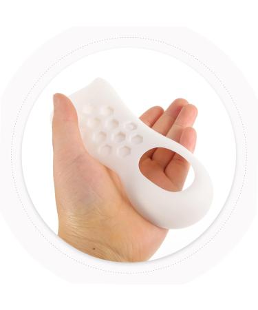 Mobestech Foot Insoles for Men - O Type Leg Shoe Inserts & Arch Support - Comfortable TPR Foot Pads for Plantar Care - 2 Pairs White - Buy Online on GoSupps.com