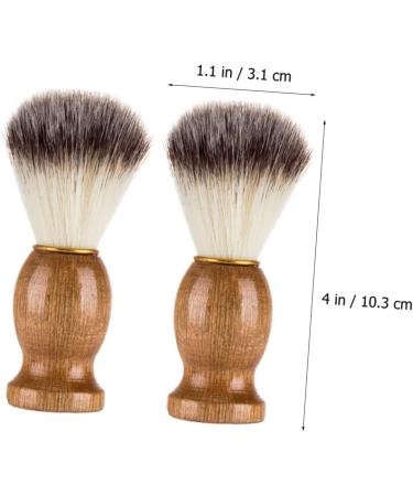 Beavorty 2-St Shaving Brush for Men | Stainless Steel Goat Beard Scrubber | Premium Hair Removal & Shaving Accessories - Buy Online on GoSupps.com