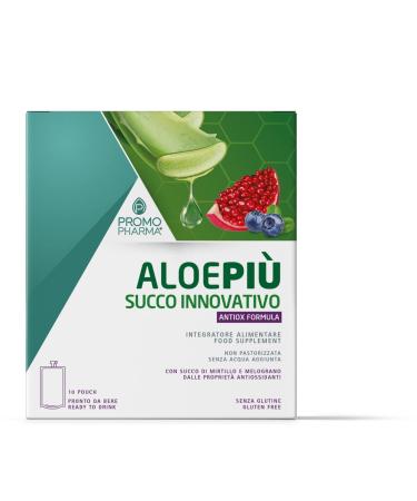 PromoPharma ALOE PLUS ANTIOX FORMULA 100% PURE ALOE VERA GEL REAR WITH MIRTILLE AND MELOGRANO - ALOE VERA SUQUE DEPURATING AND DEGESTIVE BEVANDA WITH ALOE VERA IN POUCH PRACTICES