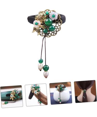 Beavorty 1Pc hair tie hair tie elastics ponytail holders ribbon ponytail holder pearl hair rings thick hair rope wedding hair accessories Women Hair Circle Small and fresh Hair up copper - Buy Online on GoSupps.com