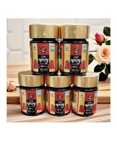 Korea Red Reishi Mushroom Extract Gold 250g (50g x 5 Ea) Strengthen The Immune System Slow Down The Aging Process Beautifies The Skin and Hair