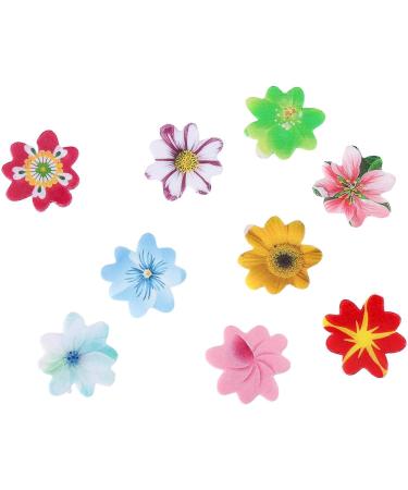 120pcs edible flowers cake toppers flower cupcake toppers flower decor cakes wafer paper floral cake decor edible flowers cupcake toppers for wedding birthday baby shower party accessories - Buy Online on GoSupps.com