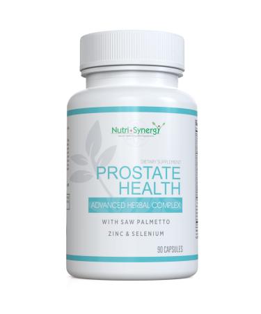 Nutri + Synergy Prostate Health - Saw Palmetto Zinc Vitamins B6 & E Selenium Advanced Formula for Prostate Support. 90 Capsules