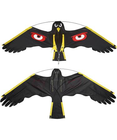 Extendable Bird Repeller Scarer Flying Hawk Kite Kit Repeller with 7m Telescopic Pole Widely Used in Backyard Lawn and Farm Garden Scarecrow Yard - Buy Online on GoSupps.com