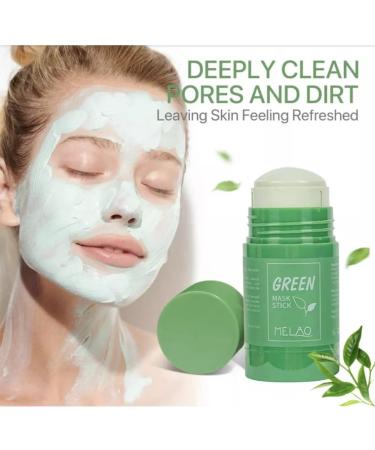 Luxury Green Tea Face Mask - 1.35oz Detox Clay Scrub | Hydrating Exfoliator for Acne & Pore Cleansing - Buy Online on GoSupps.com