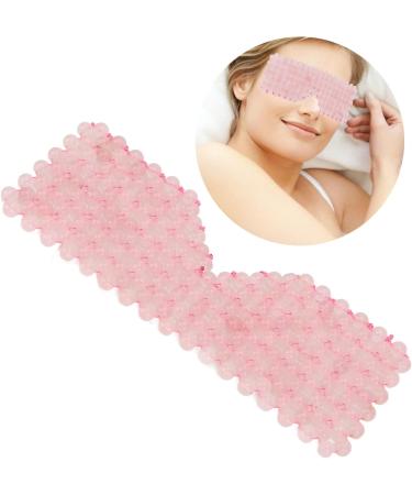 Handcrafted Rose Quartz Eye Mask with Cooling Jade - Reduce Puffiness & Dark Circles | Facial Massage | Crystal Pink - Buy Online on GoSupps.com