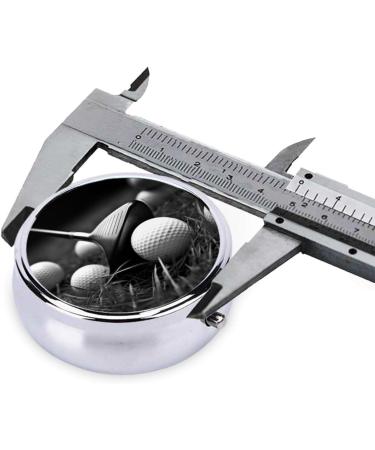 Black and White Golf Printed Mini Round Pill Box - 3 Compartment Medicine Organizer for Travel Home & Office - Portable Pocket Pill Case - Buy Online on GoSupps.com
