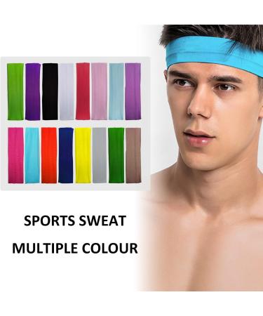 Shop 16-Piece Sporty Welding Tape Set | Non-Slip Colorful Headbands for Running Cycling Yoga & Tennis | Unisex Fitness Accessories - Buy Online on GoSupps.com