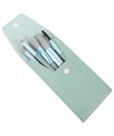 1 Set Travel Makeup Brushes Portable Brush Women Makeup Supplies Eyeshadow Brush Makeup Brush for Women Lip Brush Makeup Tool Mini Brush Miss Girl Fiber Wool Makeup Utensils 9x3x1.6cm Blue