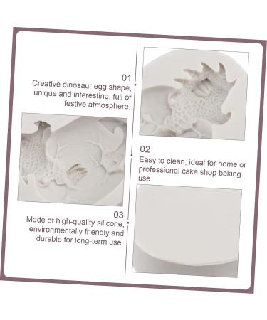 EXCEART Easter Candle Molds Clay Making Tools Easter Dessert Easter Egg Mould Easter Jelly Cupcake Topper Decorating Polymer Silicone Dragon Candy Mold Easter Snack Mousse Chocolate White - Buy Online on GoSupps.com