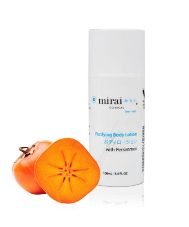 Mirai Clinical Japanese Body Lotion  Natural Body Lotion for Women  Purifying & Deodorizing Fragrance-Free Body Lotion With Natural Japanese Persimmon for Eliminating Nonenal Body Odor  Unisex Body Lotion for Men and Wom...