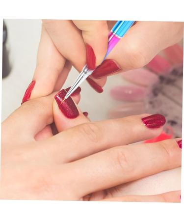 Beavorty 1pc Nail art drawing pen salon drawing art brush women nail brush pen manicure DIY brush builder manicure for nails Nail Salon Supply UV the brush metal rod - Buy Online on GoSupps.com