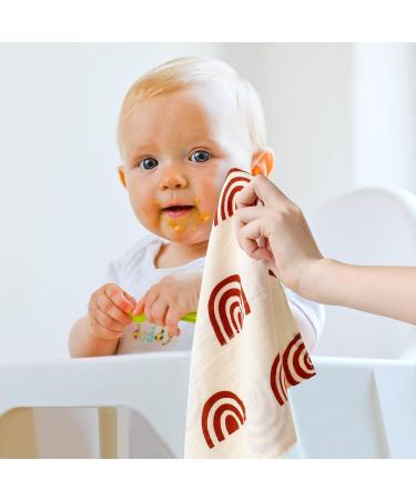 Lifetree Baby Muslin Washcloths - 6 Soft Bamboo Cotton Towels for Boys & Girls (26x26 cm) - Ideal Children's Cloths - Buy Online on GoSupps.com