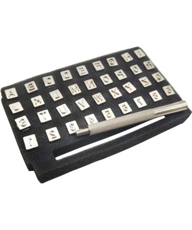 TIHOOD 1/4 /6mm Alphabet Stamp Set - 36pcs Capital Letters and Numbers Stamping Tools for Leather Craft - Art Craft Tool - Buy Online on GoSupps.com
