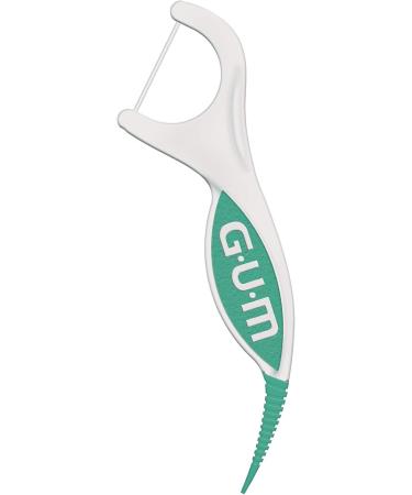 GUM Professional Clean Plus Flosser Picks, Promotes Healthier Gums, Comfort-Pick for Gentle Massage, Fresh Mint Flavour, Teal & White, 60 Flossers (1 Bag) - Buy Online on GoSupps.com