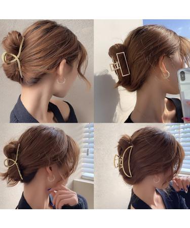 Kisem Large Hair Clips for Women - 4 Pack 11cm Non-Slip Metal Hair Clips Fashionable Hair Accessories for Women & Girls - Buy Online on GoSupps.com