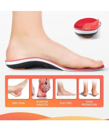 PCSSole Orthopedic Insoles for Heel Spur & Plantar Fasciitis | Comfort Insoles for Flat Feet | EU37-38 (24cm) - Perfect for Work Shoes & Everyday Use - Buy Online on GoSupps.com