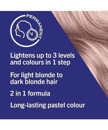 LIVE Schwarzkopf Lightner and Twist Cool Lilac Permanent Hair Dye and Hair Lightener Kit 104 Pastel Hair Colour with 2-in-1 Formula Hair Lightening and Long Lasting Hair Colour in One Simple Step - Buy Online on GoSupps.com