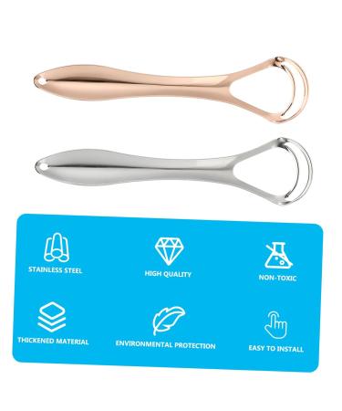 Buy FRCOLOR 8 Pcs Stainless Steel Tongue Brush - Household Oral Care Tools for Fresh Breath - Buy Online on GoSupps.com