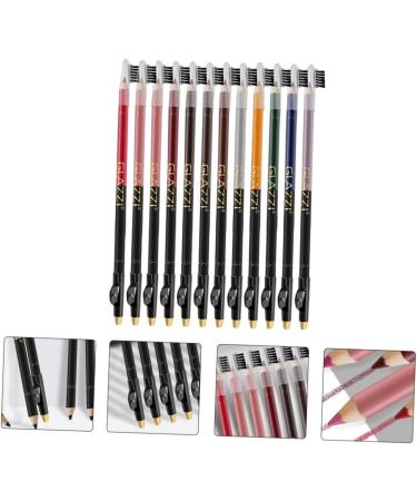 Beavorty 24 Pcs Lip Liner Eyeliner Black Waterproof Eyeliner Grey Pencil Waterproof Lip Liner Lips Lip Pencil 1 count (Pack of 1) Assorted Colorx2pcs - Buy Online on GoSupps.com