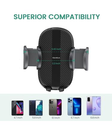 Golf Cart Phone Holder - Universal Cup Holder Mount for 4.7-6.8 Cell Phones | Fits EZGO, Club Car, Yamaha & More - Buy Online on GoSupps.com