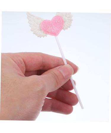 ibasenice Cake Picks 10 Pcs Love Plug-in Fruit Drinks 50 and Fabulous Birthday Decorations Bridal Shower Heart Decor Engagement Dessert Topper Fruit Cakes Birthday Cake Bride Cloth Wing - Buy Online on GoSupps.com