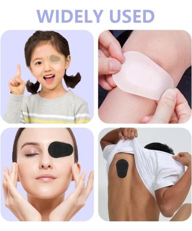 60 Pcs Adhesive Eye Patches - Sterile Non-Woven Eye Patches in 3 Colors for Adults | Latex Free Disposable Amblyopia Bandages (3.3 x 2.3 Inch) - International Shipping Available - Buy Online on GoSupps.com