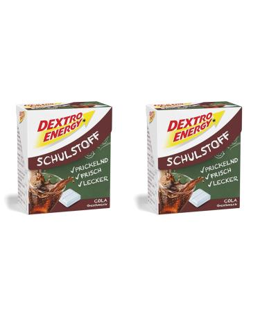 Dextro Energy School Cola |50g dextrose tablet |Quickly available glucose in a practical clickbox |Prickel fun for the school (pack of 2) Cola 50 g (2 pack)