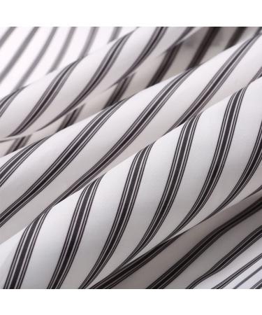 Borogo Professional Waterproof Barber Cape - Hair Cutting Salon Cape with Snap Closure, White Stripe Design - Buy Online on GoSupps.com