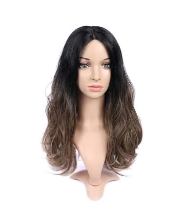 SHIYID HANNE 16'' Natural Wave Synthetic Hair Wig - 1B Flax Brown Glueless Wigs for Black & White Women | Shop Internationally - Buy Online on GoSupps.com