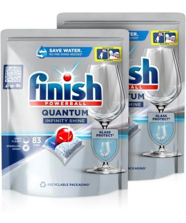 Finish Quantum Infinity Shine Dishwasher Tabs - Deep Cleaning & Shine - Gigapack 166 Pieces for Ultimate Fatty Soldering Removal - Buy Online on GoSupps.com