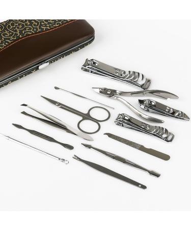 Nail Clipper Set 12-piece Large Nail Scissors Set Home Manicure Tools Suitable for Travel and Beauty Portable Travel Beauty Kit Nail Trimming Kit(03) - Buy Online on GoSupps.com