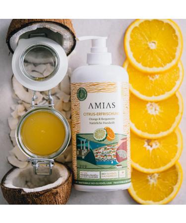 Orange & Bergamot Hand Soap 500 ml - 97% Natural - Super Refreshing - Buy Online on GoSupps.com