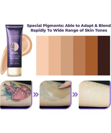 Flysmus Body Concealer Tattoo Concealer Long Lasting Waterproof Full Coverage Tattoo Concealer - Buy Online on GoSupps.com