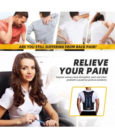 ZSZBACE Posture Corrector: Adjustable Back Straightener for Women and Men - Upper & Lower Back Brace for Neck and Shoulder Pain Relief - Buy Online on GoSupps.com