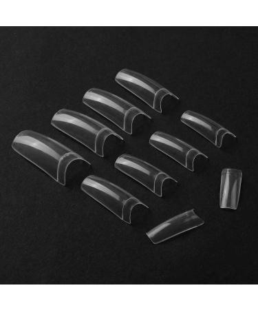 1500pcs Aethland Clear Nail Tips for Acrylic Nails | Half Cover False Nails Tips in 10 Sizes - Clear, Natural, White | Ideal for Nail Salons & DIY Nail Art - Buy Online on GoSupps.com