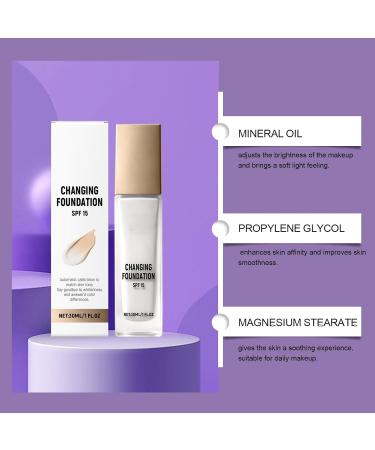 Fond de teint couleur changeante fond de teint thermo-adaptatif longue tenue correcteur couvrance totale longue tenue waterproof 1pcs - Buy Online on GoSupps.com